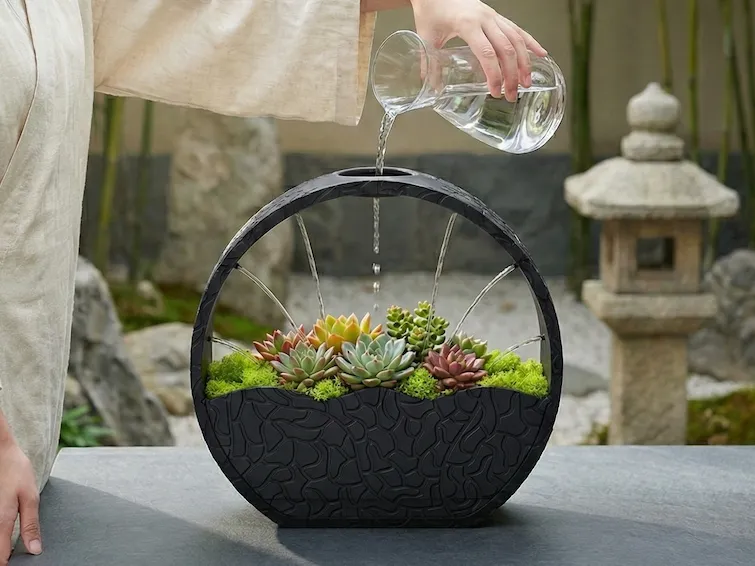 Decorative Arch Planter with Watering Feature