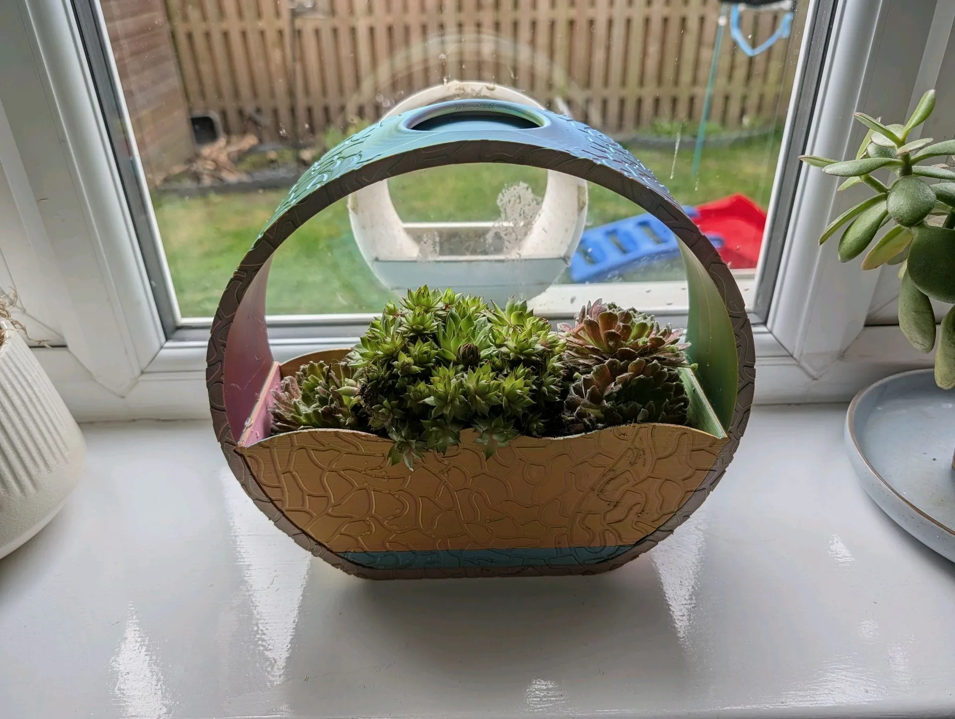 Decorative Arch Planter with Watering Feature